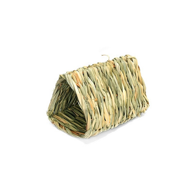 Natural Straw Hamsters Cage Tunnel House Pet Straw Nest Rabbit Grass Bed Cage for Hamsters Hedgehogs Mouse Drop Shipping