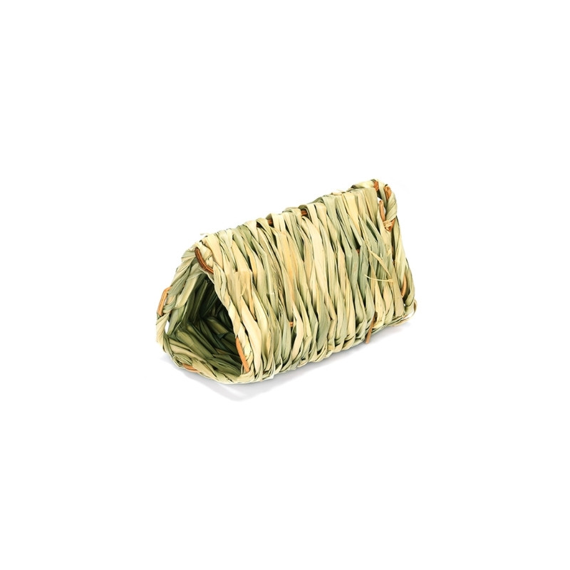 Natural Straw Hamsters Cage Tunnel House Pet Straw Nest Rabbit Grass Bed Cage for Hamsters Hedgehogs Mouse Drop Shipping