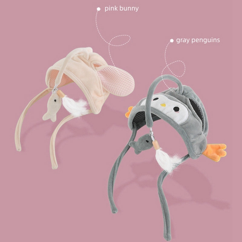 Διαδραστικά παιχνίδια για γάτες Ψάρεμα Κεφαλή κεφαλής Καπέλο Φτερά Tease Kitten Cats Καλύμματα κεφαλιού Αξεσουάρ για κατοικίδια που παίζουν μόνοι τους