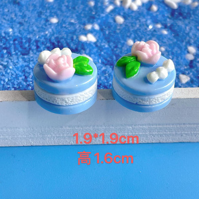 10db Mini szimuláció 3D Gyümölcsréteg Torták Hamis ételdíszek Miniatűr torták Kawaii Barkácsolás Scrapbooking Kiegészítők Gyermekajándékok