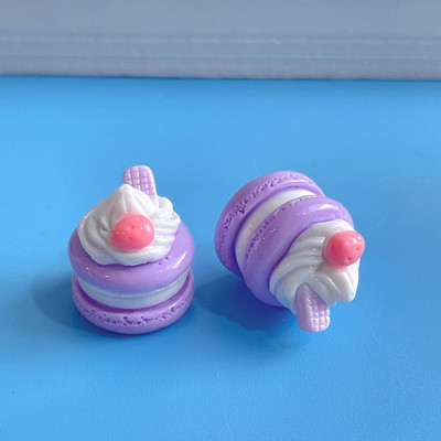 5 tk Simulatsioonikihiga kook 2x2x2,3 cm Vaigukoogid Võltstoidukaunistused Miniatuursed 3D-kreemikoogid Kawaii DIY scrapbooking tarvikud