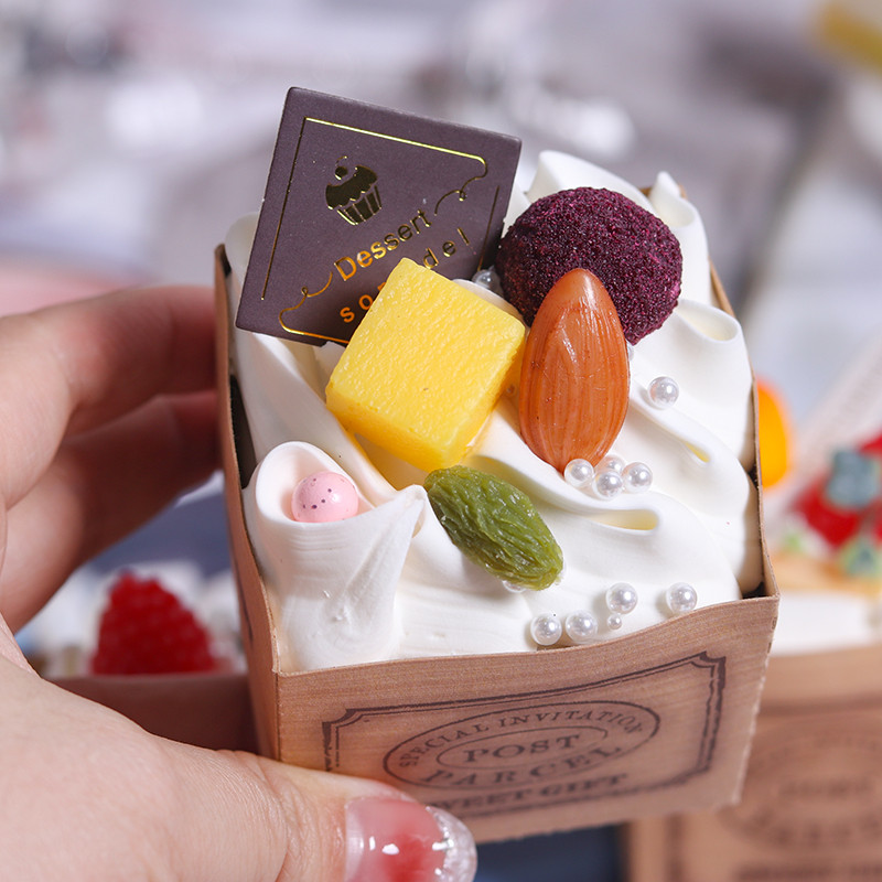 1PC Κύπελλο τεχνητών φρούτων για τούρτα Fake Food Decoration Photography Pro Food Simulation Cake Model Tea Table Decoration FCYY-060