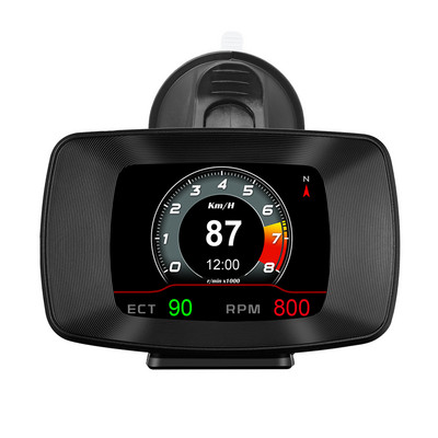 Auto HUD OBD GPS-ekraani spidomeeter, 8 tüüpi ekraaniliides, auto nutikas mõõtur, digitaalne kiirusmõõtur, autoelektroonika tarvikud