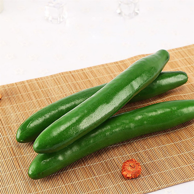 4 τμχ ψεύτικα παιχνίδια με λαχανικά Διακόσμηση τραπεζαρίας Μοντέλο φαγητού αγγούρι Πλαστικά λαχανικά Διακόσμηση Play Αξεσουάρ κουζίνας