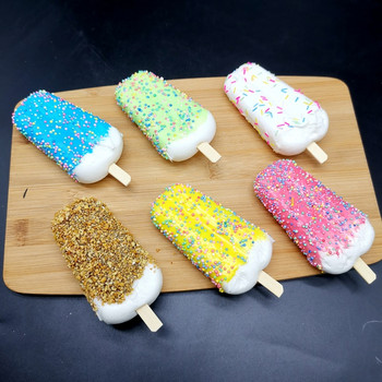 Симулационен модел Popsicle Готин и освежаващ летен фалшив сладолед Изкуствен сладолед Фотореквизит Декорация на витрина