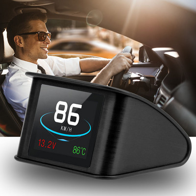 OBD Smart Digital Meter HUD P10 Car Electrics for Car Speedometer Temperature RPM Mileage Gauge Head Up Multi-function Display