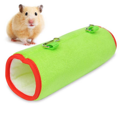 Hamster Cage Tunnel Hammock Ζεστό βελούδινο παιχνίδι χάμστερ με σωλήνα κρεβατιού μικρού ζώου Χάμστερ για κουνάβι αρουραίος Ινδικό χοιρίδιο