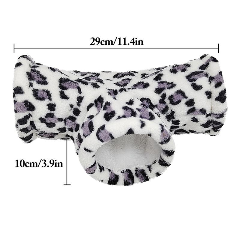 Κρεβάτι Hamster Toy Tunnel Ζεστό βελούδινο παιχνίδι χάμστερ Tube 3-Way Small Animal Tunnel Cage for Hamster Guinea Pig Small Animal
