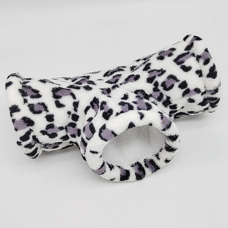 Κρεβάτι Hamster Toy Tunnel Ζεστό βελούδινο παιχνίδι χάμστερ Tube 3-Way Small Animal Tunnel Cage for Hamster Guinea Pig Small Animal