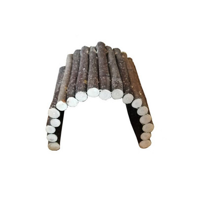 Fából készült íves híd Dodging House Hörcsög alagút Kisállat nyúl mászó őrlőfogas játék