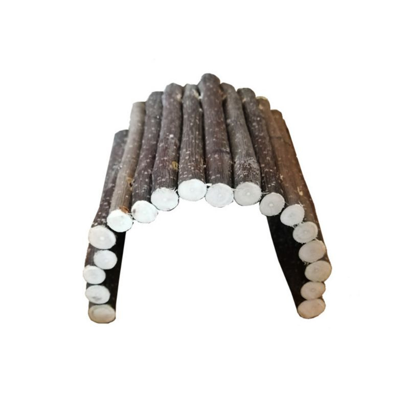 Fából készült íves híd Dodging House Hörcsög alagút Kisállat nyúl mászó őrlőfogas játék