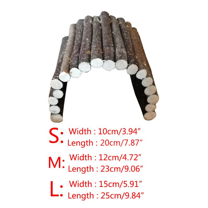 Fából készült íves híd Dodging House Hörcsög alagút Kisállat nyúl mászó őrlőfogas játék