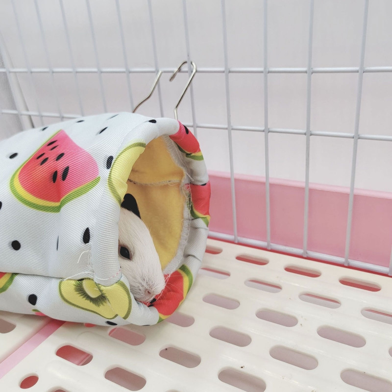 Αξεσουάρ κλουβιού κουνάβι Tunnel Tunnel Tube Corner Hide Fleece Hideaway Κρεβάτι αιώρα Κρεβάτι για ινδικό χοιρίδιο 3 στυλ για να επιλέξετε