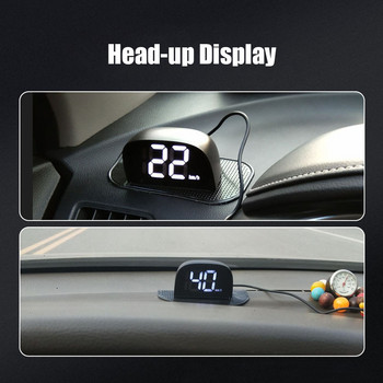 Universal GPS αυτοκινήτου HUD 5V USB Head Up Display Ψηφιακό ταχύμετρο Αναπτήρα τσιγάρων Plug&Play Μεγάλη γραμματοσειρά KMH/MPH Αξεσουάρ αυτοκινήτου