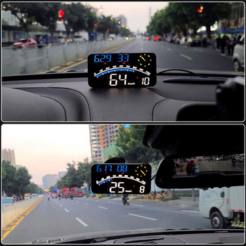 Για όλα τα αυτοκίνητα Ταχύμετρο Head Up Display Έξυπνο ψηφιακό αυτοκίνητο ενσωματωμένο υπολογιστή Αξεσουάρ ηλεκτρονικών αυτοκινήτων