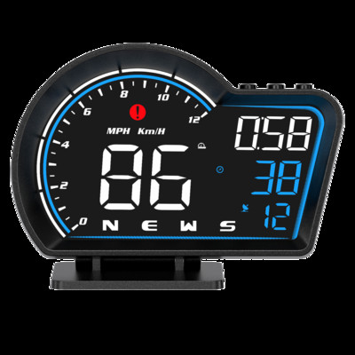 HUD GPS Sebességmérőhöz Intelligens digitális riasztó emlékeztető fej-felfelé kijelző Autó elektronikai tartozékok Fedélzeti számítógép autó