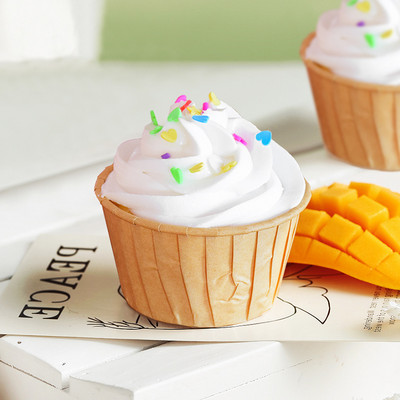 Fake Cup Cake for Fridge Magnet Decoration 4 Design Artificial Mousse Cake Fake Food Display