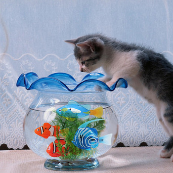 Cat Interactive Toy Pet Kitten LED Light Ρομπότ ψαριών κολύμβησης Παιχνίδι ψαριών για εκπαίδευση γατών και βοηθήματα συμπεριφοράς Παιχνίδια Αξεσουάρ για γάτες