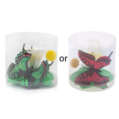 Διαδραστικό παιχνίδι για γάτες με πεταλούδα ιπτάμενης μέλισσας σε συρμάτινη βάση λουλουδιών Ηλεκτρονικά περιστρεφόμενα παιχνίδια 360° Teaser για γατάκια