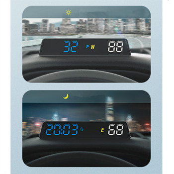 Νέος πίνακας ταμπλό GPS HUD Gague Ψηφιακό ταχύμετρο Time Compass Altitude Plug and Play Ηλεκτρονικά αξεσουάρ H500G Head-up display