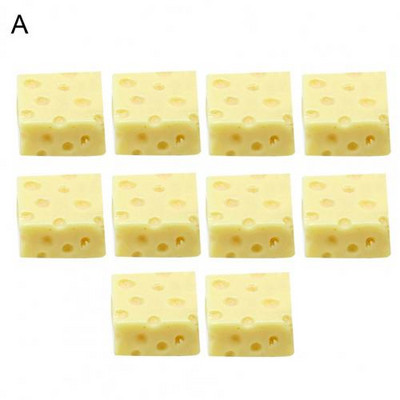 10db Élelmiszer Sajtos Torta készlet Babák Konyhai Kiegészítők Játékok Babaház Miniatűr