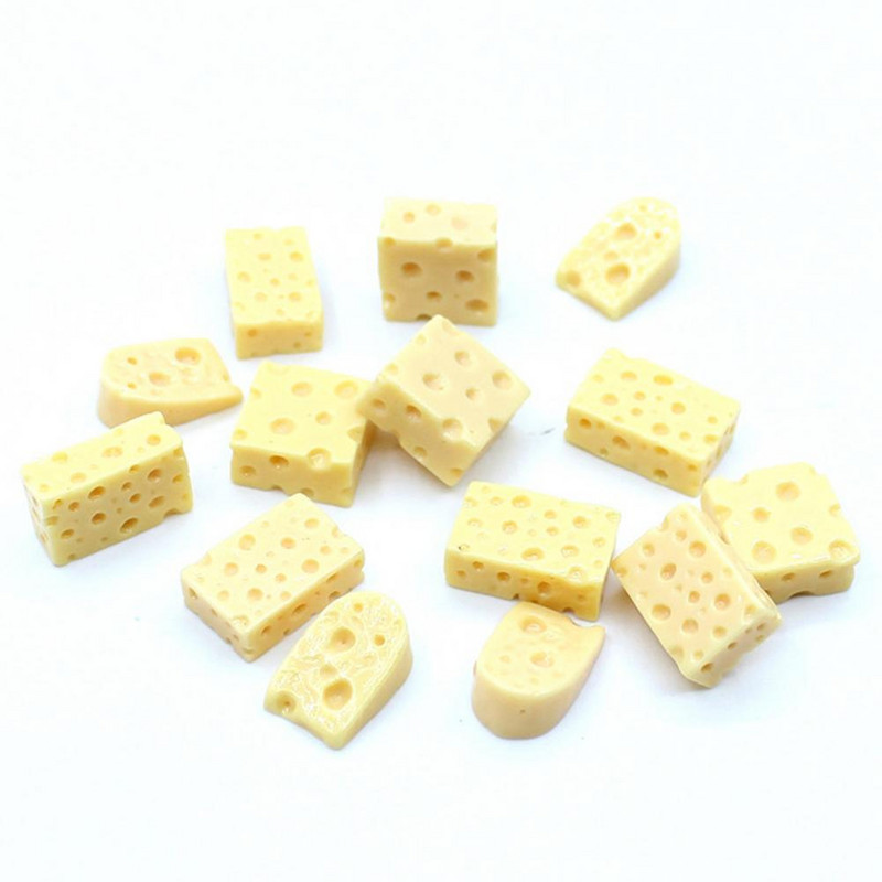 10db Élelmiszer Sajtos Torta készlet Babák Konyhai Kiegészítők Játékok Babaház Miniatűr