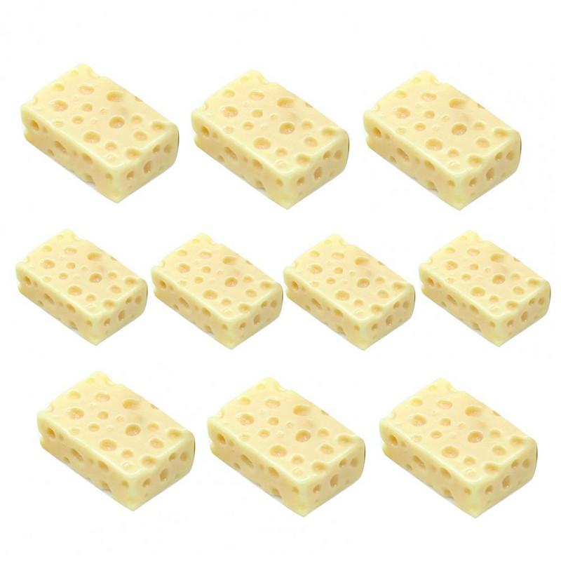 10db Élelmiszer Sajtos Torta készlet Babák Konyhai Kiegészítők Játékok Babaház Miniatűr