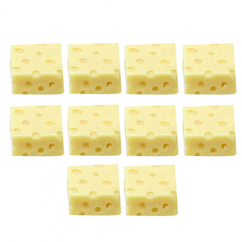 10db Élelmiszer Sajtos Torta készlet Babák Konyhai Kiegészítők Játékok Babaház Miniatűr