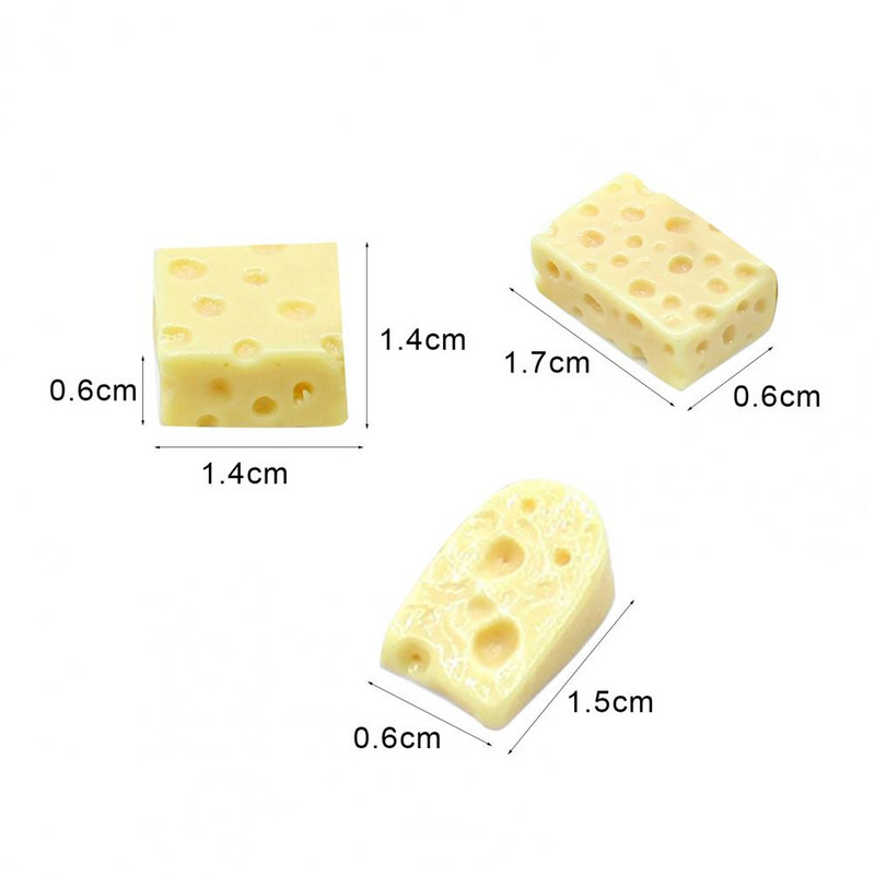 10db Élelmiszer Sajtos Torta készlet Babák Konyhai Kiegészítők Játékok Babaház Miniatűr