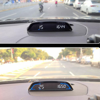 Ψηφιακό ταχύμετρο GPS Καθολικό ταχύμετρο GPS HUD Ψηφιακά όργανα μέτρησης με προσαρμόσιμο φως ανίχνευσης Οθόνη υψηλής ευκρίνειας