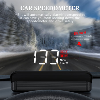 OBD2 HUD Car Head Up Display Οθόνη ταχύμετρου επί του οχήματος Προβολέας παρμπρίζ υπολογιστή Ψηφιακά ηλεκτρονικά αξεσουάρ αυτοκινήτου M3