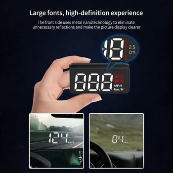 OBD2 HUD Car Head Up Display Οθόνη ταχύμετρου επί του οχήματος Προβολέας παρμπρίζ υπολογιστή Ψηφιακά ηλεκτρονικά αξεσουάρ αυτοκινήτου M3