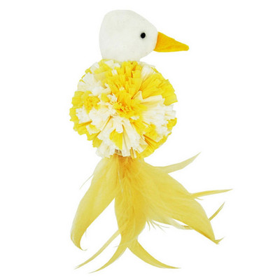 Legendog Cute Chick Kitten Παίξτε Toy Cat Διαδραστικό παιχνίδι με ψεύτικο φτερό που παίζει παιχνίδια για κατοικίδια προμήθειες Προϊόντα για γάτες