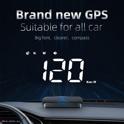 M3 Automobilski GPS/OBD2 Head Up Display Auto Elektronika HUD Projektor Zaslon Digitalni automobilski brzinomjer Dodaci za sve automobile