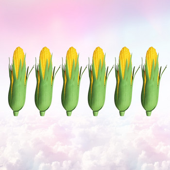 3 бр изкуствена царевица, реалистична симулация на царевица и зеленчуци, фотореквизити за декорация на дома (зелено)