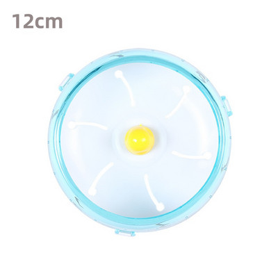 Mājdzīvnieka kāmja skriešanas ritenis izslēgts lidojošais apakštase tērauda ass skriešanas disks rotaļlietas būris mazo dzīvnieku kāmja piederumi