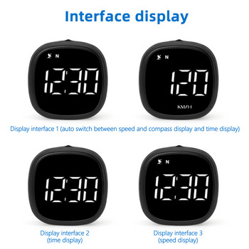 M30 GPS HUD Head Up Display Ψηφιακό ταχύμετρο Hud με Πυξίδα συναγερμού υπέρβασης ταχύτητας Υπενθύμιση οδήγησης κόπωσης για όλα τα αυτοκίνητα