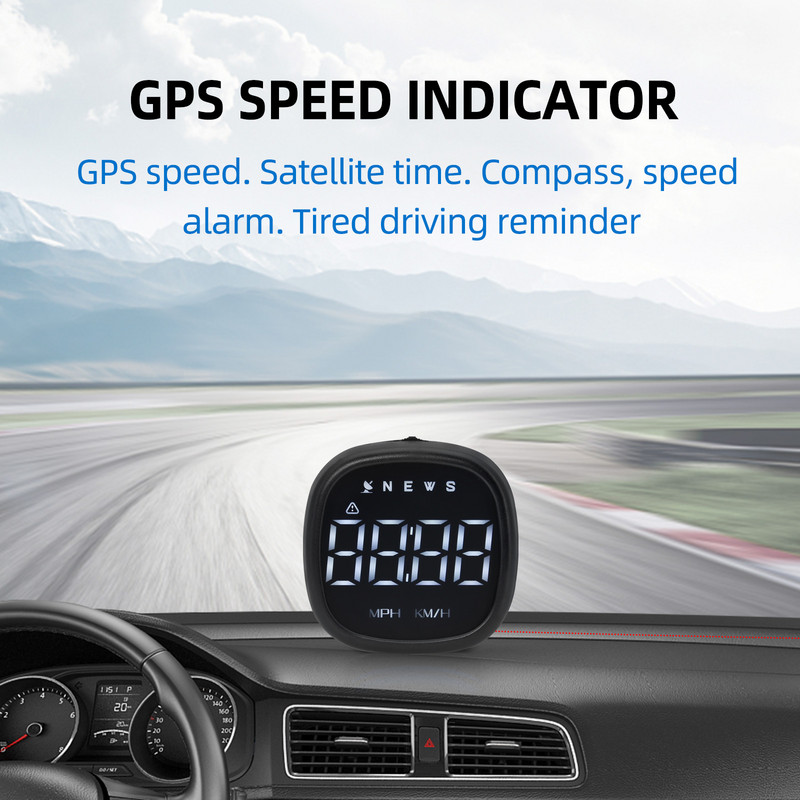 M30 GPS HUD Head Up kijelző Digitális Hud sebességmérő sebességtúllépés riasztó iránytűvel a fáradtságra emlékeztető minden autóhoz