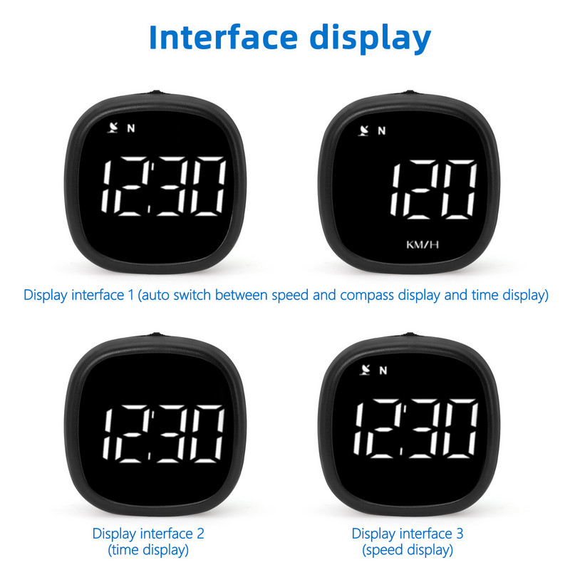 M30 GPS HUD Head Up kijelző Digitális Hud sebességmérő sebességtúllépés riasztó iránytűvel a fáradtságra emlékeztető minden autóhoz