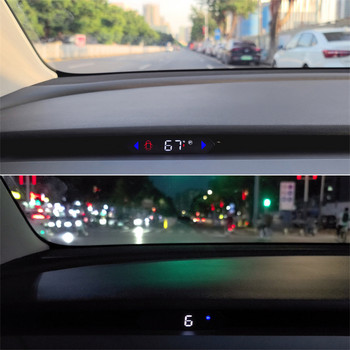 Tesla Digital GPS Speedometer Car HUD Head Up Display με Speed MPH Compass Direction Fatigue essories for Vehicles