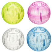 Mājdzīvnieku skriešanas bumba, plastmasas caurspīdīga zeme