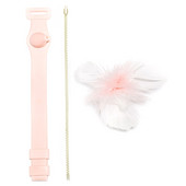 Legendog cica ugrató szett, 4 db-os kisállatnyakörv Vicces macskajáték toll ugrató Stick Cat, mivel szia, unalom enyhítése cicajátékok