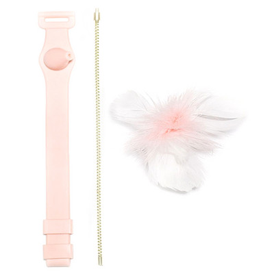 Legendog cica ugrató szett, 4 db-os kisállatnyakörv Vicces macskajáték toll ugrató Stick Cat, mivel szia, unalom enyhítése cicajátékok