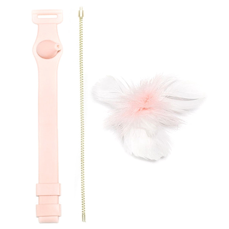 Legendog cica ugrató szett, 4 db-os kisállatnyakörv Vicces macskajáték toll ugrató Stick Cat, mivel szia, unalom enyhítése cicajátékok