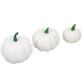 Habos fehér sütőtök szimuláció Halloween fotózás kellékek dekorációk mesterséges díszek valósághű kellékek