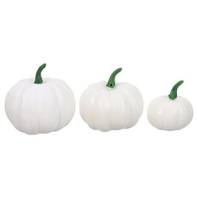 Habos fehér sütőtök szimuláció Halloween fotózás kellékek dekorációk mesterséges díszek valósághű kellékek