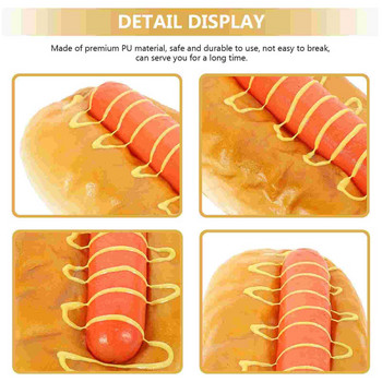 Μοντέλο Fake Lifelike Play Dog Hot Artificial Kids Props Prop Φωτογραφία Κουζίνα Προσομοίωση Ρεαλιστικά Burgers Παιχνίδι Ψωμί Faux Fast