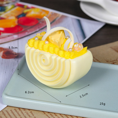 Mesterséges féltömb alakú sütemények Hamis étel dekorációs fotózás Professzionális étel szimuláció torta modell Tea asztaldísz FCYY074