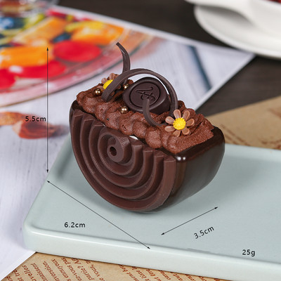 Mesterséges féltömb alakú sütemények Hamis étel dekorációs fotózás Professzionális étel szimuláció torta modell Tea asztaldísz FCYY074