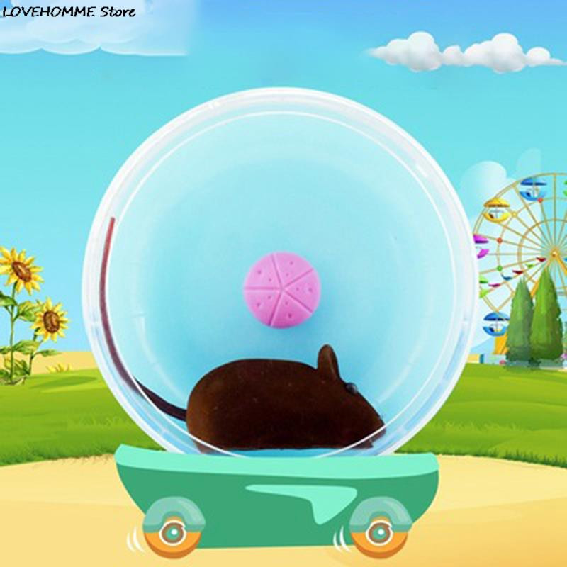 1 gab. Kāmja skriešanas diska rotaļlieta, plastmasas skriešanas rullītis Zelta lācis ezis, skriešanas rats, vingrošanas rotaļlietas piederumi